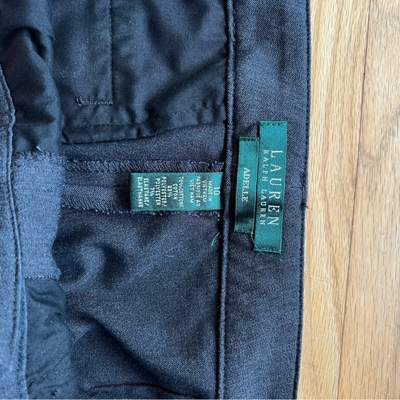 Lauren Ralph Lauren Adele Charcoal Gray Straight Leg Dress Pants Size 10 - Picture 6 of 6